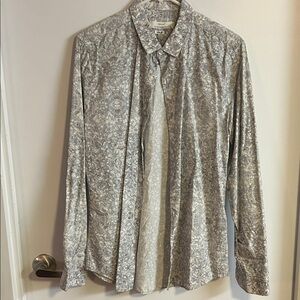 Topman Slim Fit Floral Button-Up Shirt Men’s Medium